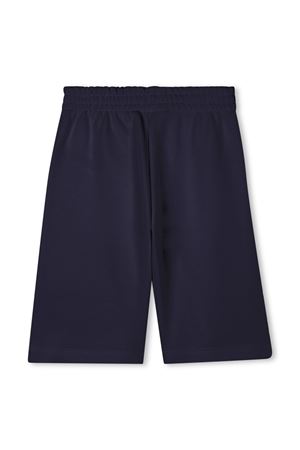 Navy blue cotton Bermuda shorts KENZO KIDS | K61181848